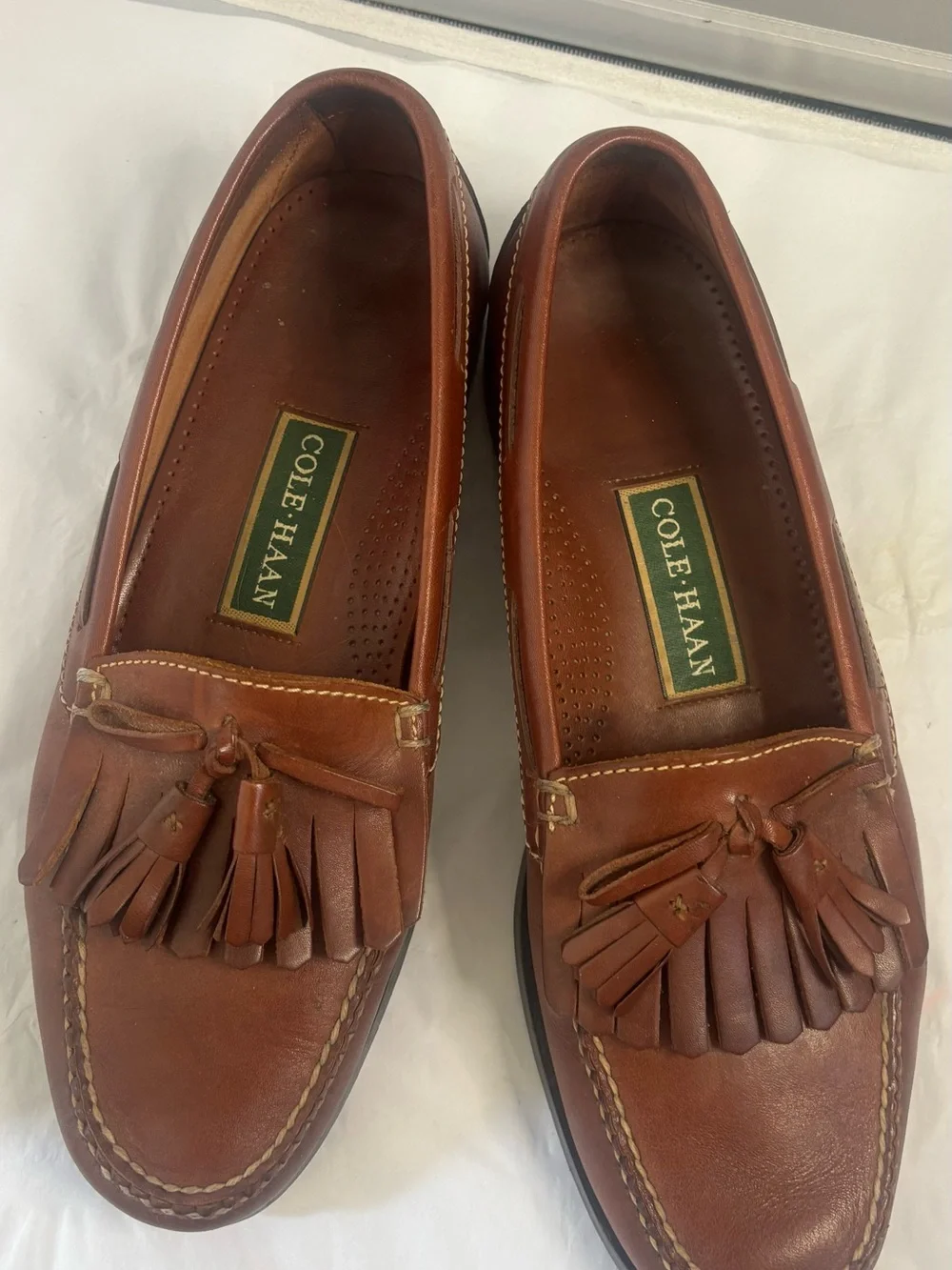 Cole Haan Men’s Brown Leather Tassel Loafers VGUC 9.5